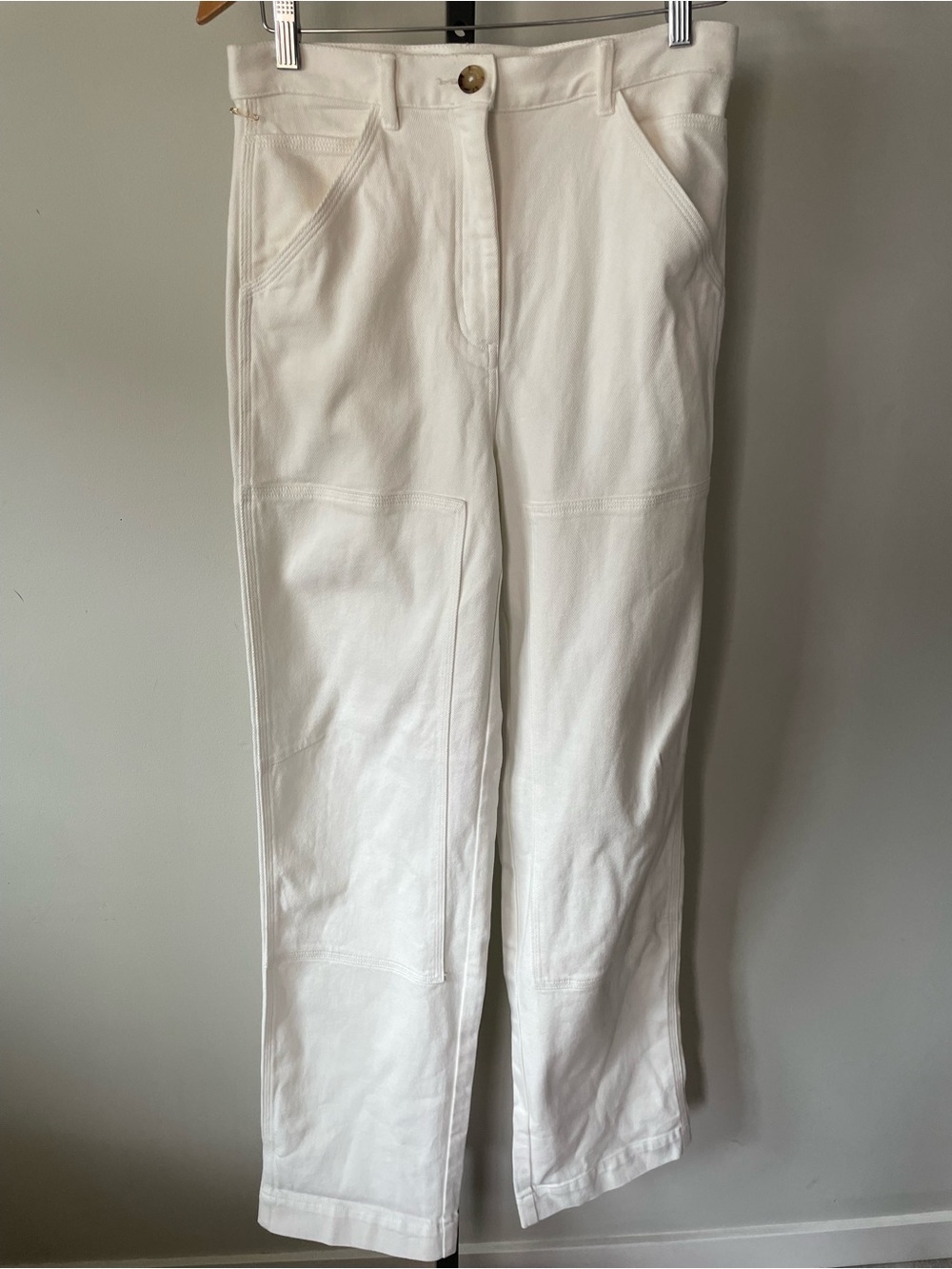 Wilfred High-Rise Straight-Leg Jeans in Off-White - Picture 2 of 11